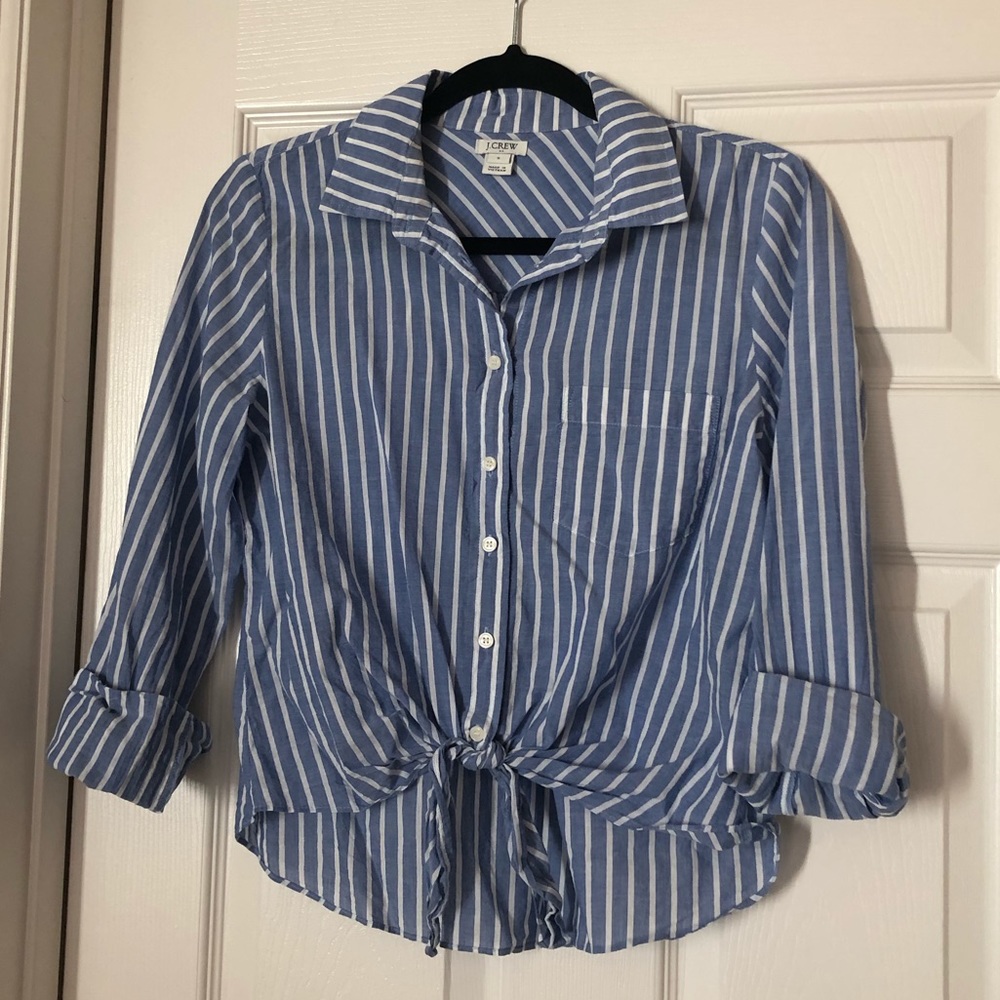 J. Crew tie-front blouse - Size Small